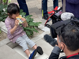 TV取材もたくさんあり、「5月9日アイスクリームの日」を多くの人に知ってもらいました。